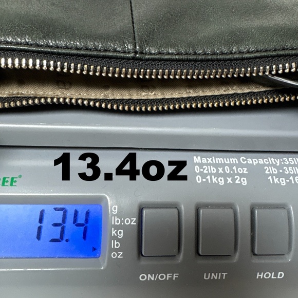 bag MARGOT DARK green soft leather crossbody adjustable strap pockets boho indie - Picture 12 of 12